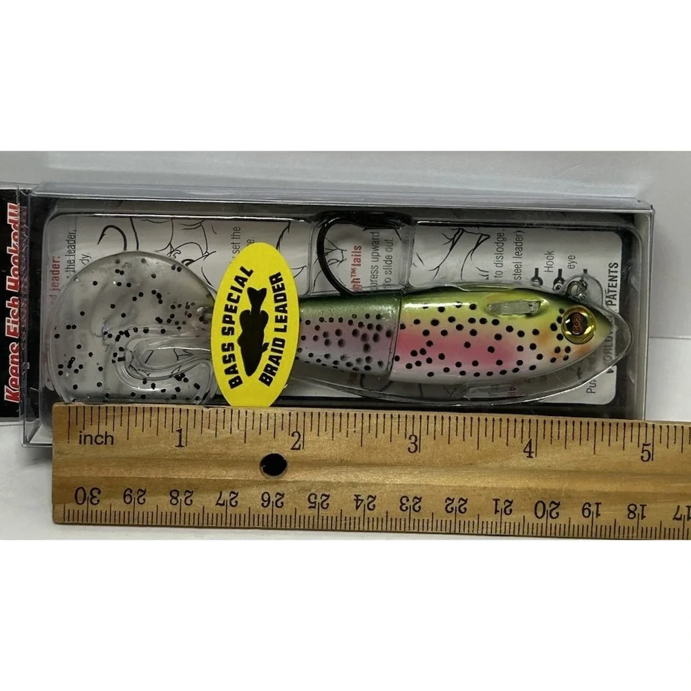 Spooltek Fat Curly 5 in. Bass Special Braid‎ Leader Trophy Fishing Lure New